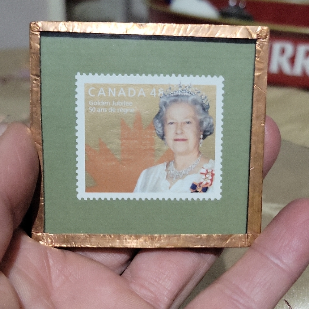 Framed Canada Golden Jubilee Stamp